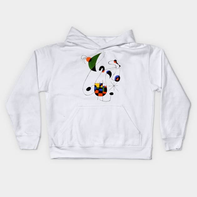 Modernism Art School in the style of Miro Kids Hoodie by Closeddoor